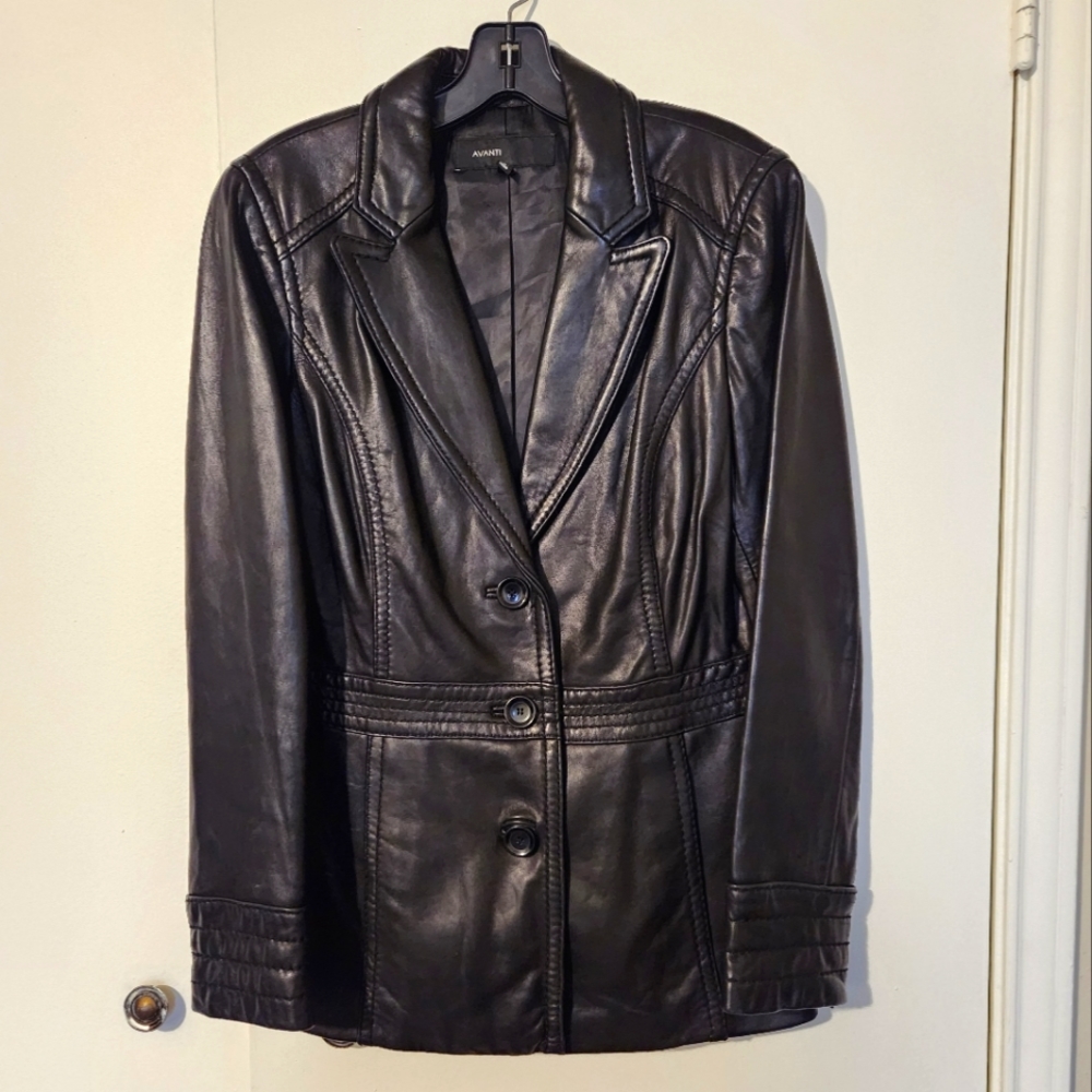 Avanti Leather Jacket Woman Large